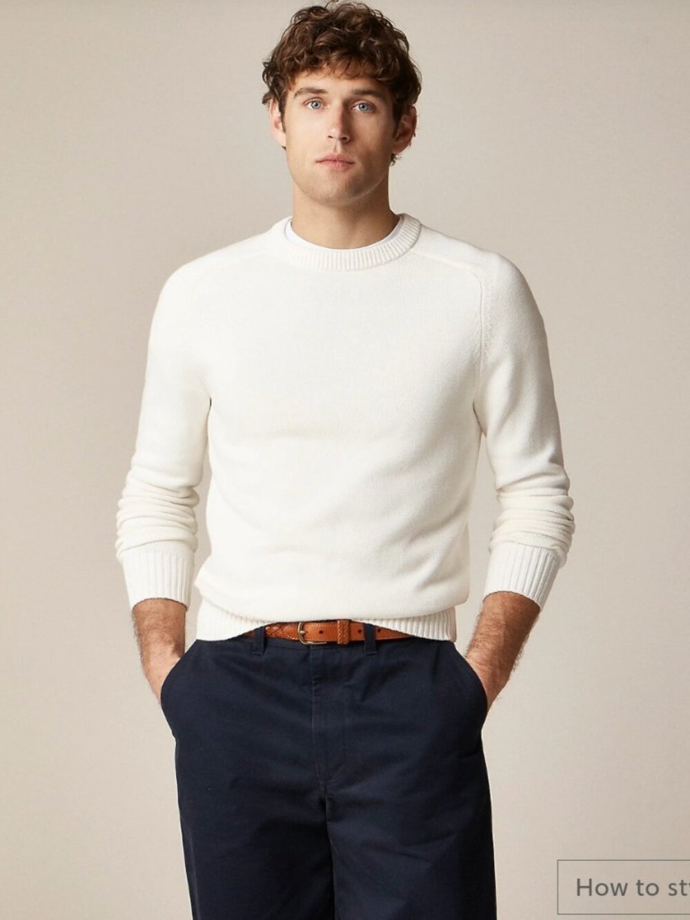 J Crew Heritage Cotton Crewneck Sweater Mens Burgundy XL Preppy Academia